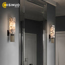 Ljojo Marble Wall Lamp: Luxury E27 Lights 15.7" for Living Room, Bedroom & Corridor