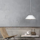Ljojo Minimalist Metal Pendant Light Designer Dining Room Bedroom Office Table Lamp Black White
