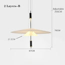 Ljojo LED Saucer Chandelier UFO Pendant Lights Living Room Dining Bar Decor