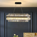 Ljojo Luxury Crystal Chandelier: Elegant Dining Room Pendant Lamp for Indoor Lighting