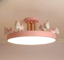LED Unicorn Lantern Children's Room Lighting Resin Nordic Bedroom Decor Kids Ambiance Ljojo