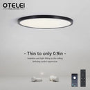 Ljojo 20" LED Smart Ceiling Lamp with Remote Control for Bedroom and Living Room