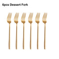 Ljojo 21 Piece Gold Cutlery Set - Stainless Steel 304 Elegant Tableware