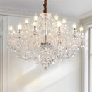 French Lustre Crystal Chandelier Living Room Decor Glass Pendant Lights - Ljojo
