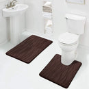 Ljojo Memory Foam Bathroom Rug Set: Non-Slip, Absorbent, Soft U-Shaped and Rectangle Mats