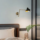 Ljojo Retro Industrial Style Rotatable Wall Lamps Matte Metal Sconce Lights E14 LED Bedroom Decor