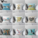 Cute Animal Print Pillowcase by Ljojo for Bedroom & Living Room