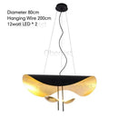 Ljojo Lotus Leaf Art LED Pendant Chandelier for Living Room & Bedroom