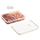 Ljojo 4/6-Grid Fridge Fresh-Keeping Box with Lid - Reusable Food Storage Container