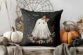 Cute Ghost Floral Halloween Pillow Cover for Sofa Bedroom Car by Ljojo