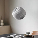 Ljojo Globe Waves Cream LED Pendant Lights | Stylish Nordic Chandeliers Home Decor
