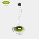 Nordic Orange Glass Led Pendant Lights Chandelier for Living Dining Room by Ljojo