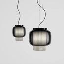 Ljojo Minimalist Glass Pendant Lamp Retro LED Hanging Light Fixture for Restaurant and Living Room