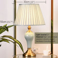 Ljojo Luxury Ceramics Table Lamp LED Modern Design for Living Room Bedroom