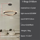 Italian Crystal Pendant Light: Full Spectrum Luxury Dining Bar Chandelier - Ljojo