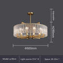 Ljojo Luxury Water Glass Chandelier: Modern LED Lighting Fixture for Home Decor