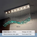 Nordic Green Stone Glass LED Pendant Chandelier by Ljojo - Elegant Dining Room Lighting Fixture