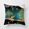Golden Tree Forest Pillow Case by Ljojo: Car/Home Sofa Bed Decor, 45x45cm Decorative Cushion Cover