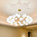 Nordic Glass Ball Chandelier for Living Room Bedroom Dining by Ljojo - Elegant Indoor Pendant Lighting