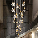 Ljojo Luxury Crystal Chandelier - LED Lighting for Large Staircase and Living Room Hall
