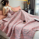 Ljojo 100% Cotton Muslin Throw Blanket - Lightweight Breathable Boho Throws