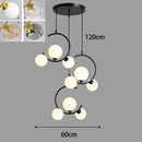 Modern Glass LED Chandelier Pendant Lamp for Living Room Dining Room Bedroom by Ljojo