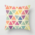 Geometric Nordic Cushion Cover in Yellow Red Blue for Sofa by Ljojo