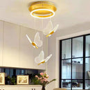 Butterfly Led Chandelier Light | Bedroom Acrylic Pendant Lamp by Ljojo
