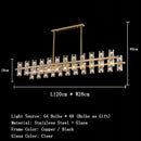 Vintage Living Room LED Pendant Light Crystal Lamp Brass/chromium/black Metal Dining Room Atmosphere Lighting by Ljojo