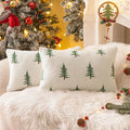 Embroidered Gingerbread Man Boucle Pillow Cover for Ljojo Home Décor