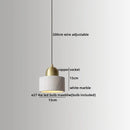 Ljojo Marble Copper LED Pendant Light - Modern Living Room Chandelier