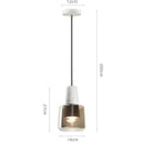 Marble Chandelier with Spotlights Ideal for Bedroom Reading | Minimalist Design by Ljojo
