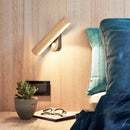 Ljojo Modern Adjustable Wood LED Wall Lamp with Switch - Indoor Wall Sconces for Living Room