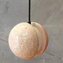 LED Chandelier with Natural Stone | Contemporary Pendant Lamp by Ljojo