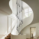 Ljojo Luxury Crystal LED Staircase Chandelier - Creative Long Stair Lighting Fixtures