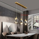 K9 Crystal Dining Chandeliers Gold Wire Hanging Ceiling Lights For Bedroom Decor by Ljojo