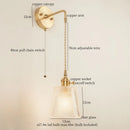 Ljojo Minimalist LED Wall Lamp with Pull Chain Switch