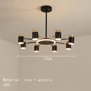 Nordic Luxury Art LED Pendant Light Chandelier Ljojo Rotating Dimmable Living Dinning Room Counter Bedroom