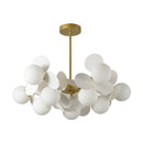 Scandinavia Glass Ball Chandelier Pendant Lamp for Bedroom Dining Room by Ljojo