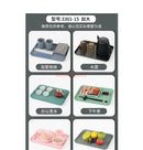 Ljojo Melamine Cutlery Tray Rectangular Dining Plate Hotel Room Tea Plate Drainage Tray