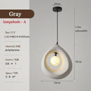 Ljojo Minimalist Led Pendant Light Retro Restaurant Chandelier for Living Room