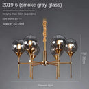 Nordic Glass Ball LED Pendant Light Chandelier - Ljojo Luminaires for Home Decor