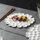 Ljojo 2024 Dessert Plate: High-End White Ceramic for Japanese & Western Cuisine