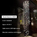 K9 Crystal Staircase Light Long Chandelier for Living Room by Ljojo
