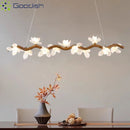 LED Cream Petal Pendant Light Modern Stylish Chandelier by Ljojo for Home Decoration