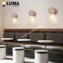 Ljojo Wabi-Sabi Yellow Travertine Stone LED Wall Sconce Lamp For Bedroom Aisle Stair