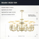 European Style Chandelier Living Room Atmosphere Luxury - Ljojo Resin Lamp
