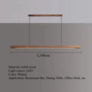 Ljojo Walnut Wood LED Pendant Lights Chandelier for Living Room Home Decoration