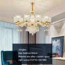 European Luxury Crystal Chandeliers LED Lights For Hotel Villa Lobby Living Room ELJOJO Elegance