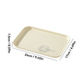 Ljojo Plastic Stackable Food Storage Tray Large Capacity Organizer